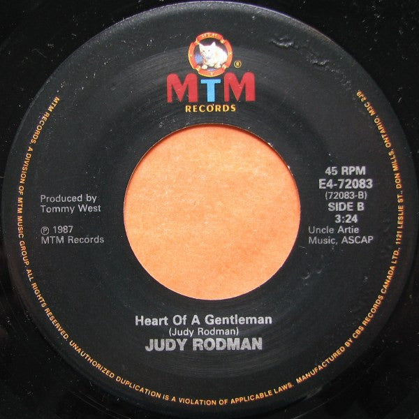Judy Rodman : Girls Ride Horses Too / Heart Of A Gentleman (7",45 RPM,Single)