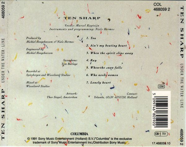 Ten Sharp : Under The Water-Line (Album)