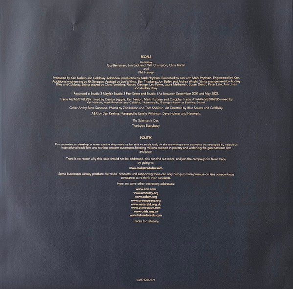 Coldplay : A Rush Of Blood To The Head (LP,Album,Reissue)