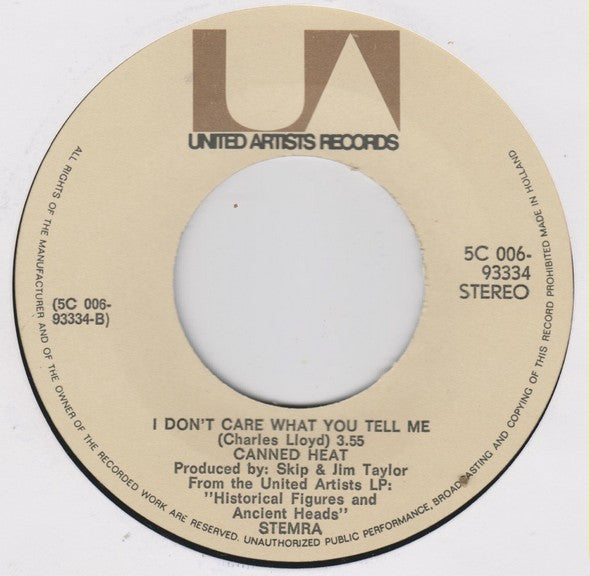 Canned Heat : Rockin' With The King (7",Single,45 RPM)