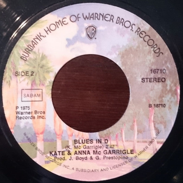 Kate & Anna McGarrigle : Complainte Pour Ste-Catherine (7",45 RPM,Single)