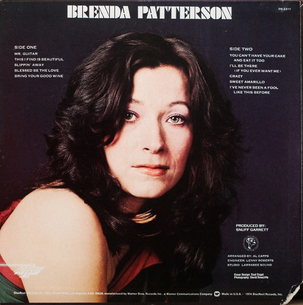 Brenda Patterson : Like Good Wine (LP,Album)