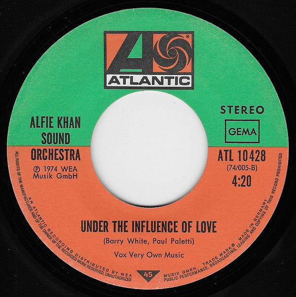 Alfie Khan Sound Orchestra : Love's Theme (New York, New York) (7", Single)