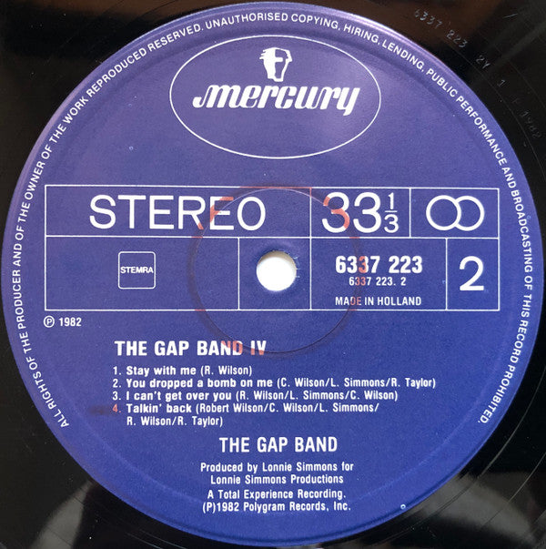 Gap Band* : Gap Band IV (LP, Album)