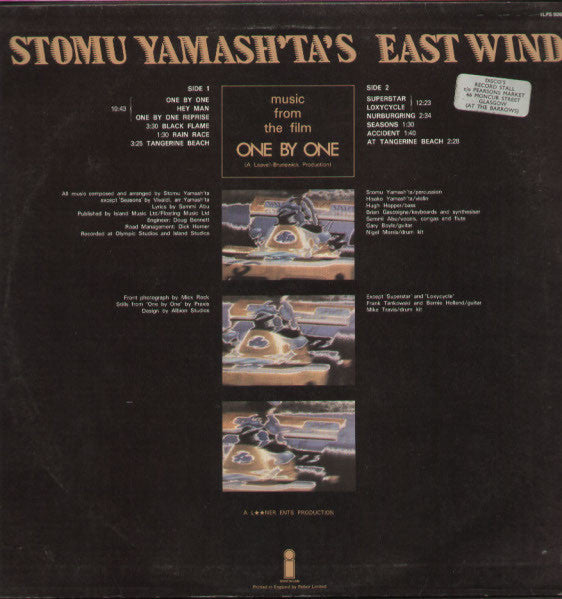 Stomu Yamash'ta's East Wind : One By One (LP,Album)