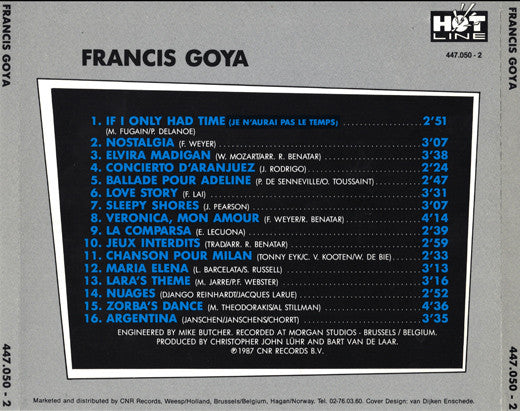 Francis Goya : Melodies Of Love (Album)