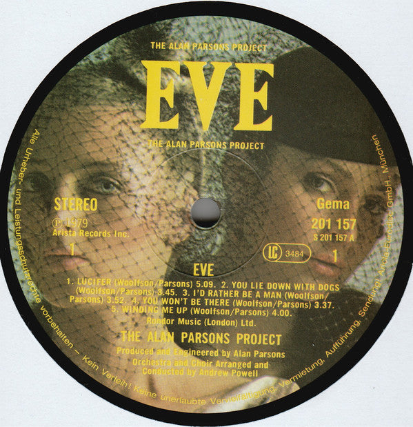Alan Parsons Project, The : Eve (LP,Album,Reissue,Stereo)