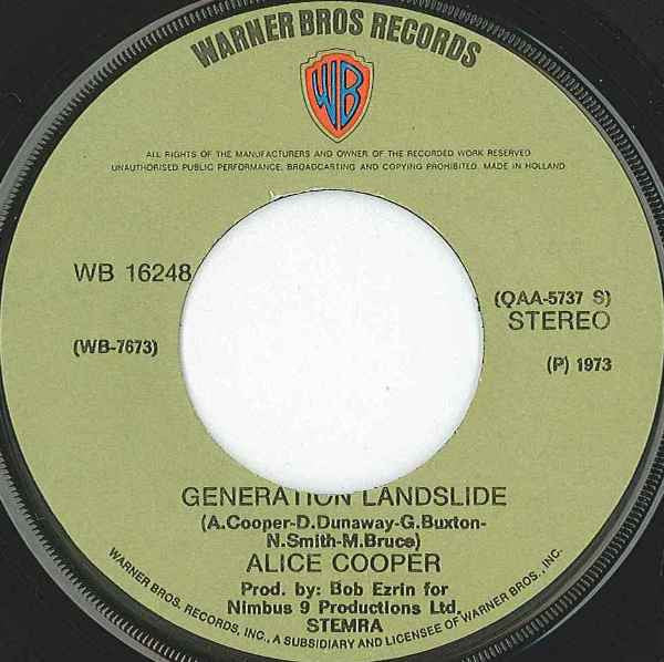 Alice Cooper : Hello Hooray (7",Single,Stereo)