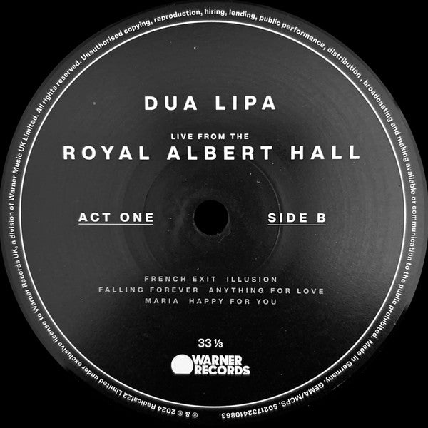 Dua Lipa : Live From The Royal Albert Hall (LP,Album)