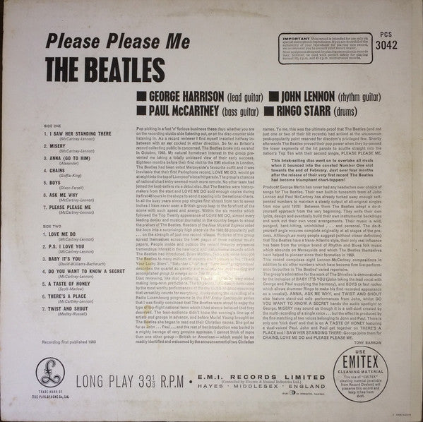 Beatles, The : Please Please Me (LP,Album,Reissue,Stereo)