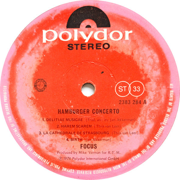 Focus (2) : Hamburger Concerto (LP,Album)