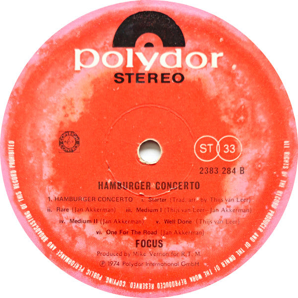 Focus (2) : Hamburger Concerto (LP,Album)