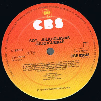 Julio Iglesias : Soy (LP,Album,Stereo)