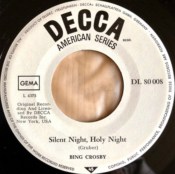 Bing Crosby : White Christmas (7",45 RPM,Single,Reissue)