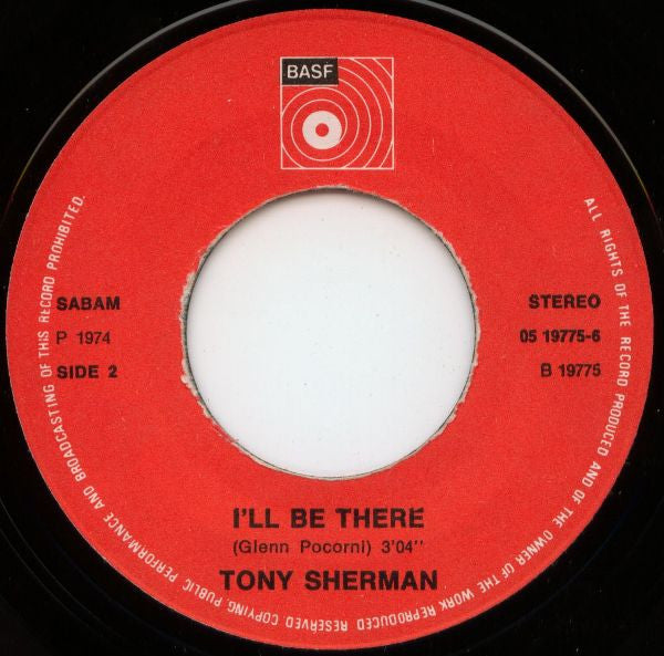 Tony Sherman : I Wrote You A Letter (7",45 RPM,Single)