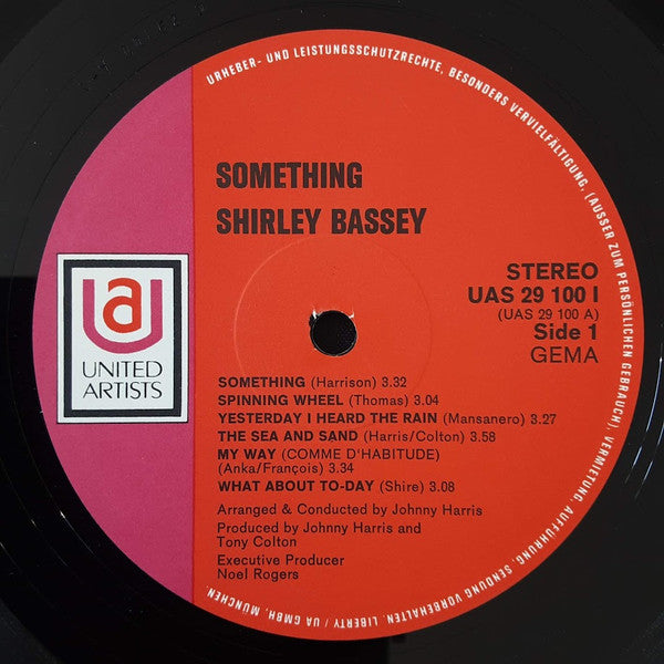 Shirley Bassey : Something (LP,Album)