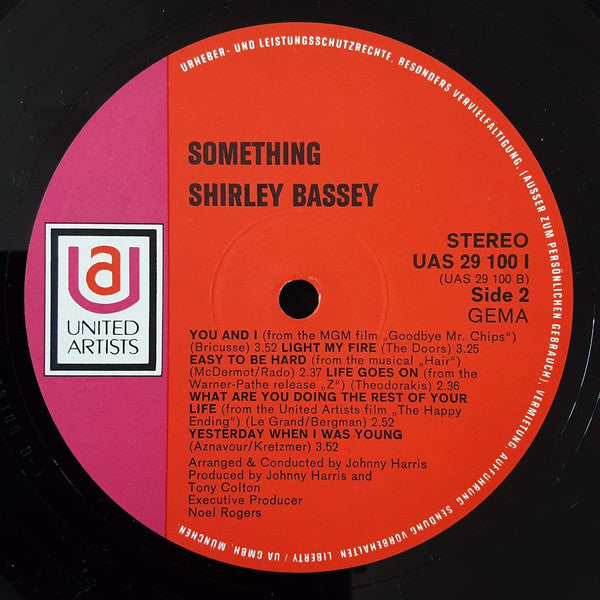 Shirley Bassey : Something (LP,Album)