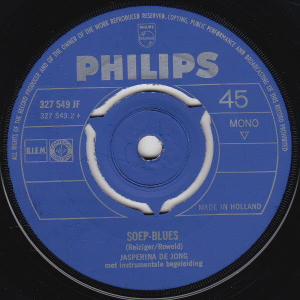 Jasperina de Jong : Call Girl / Soep Blues (7",Single,Mono)