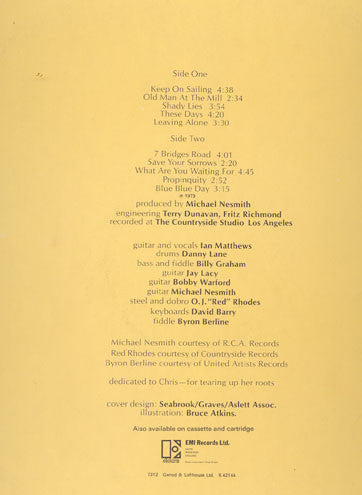 Ian Matthews* : Valley Hi (LP, Album, Gat)