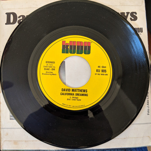 Dave Matthews (3) : Shoogie Wanna Boogie (7",Single)