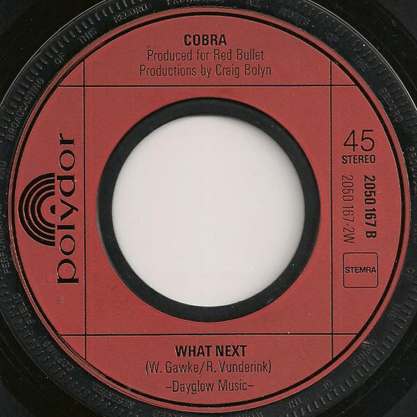 Cobra (21) : So Dissatisfied (7",45 RPM,Single,Stereo)