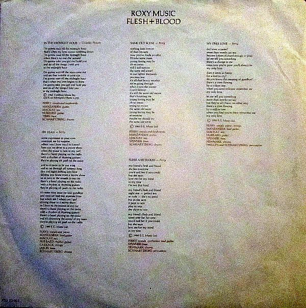 Roxy Music : Flesh + Blood (LP,Album)