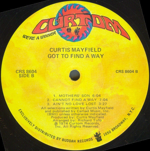 Curtis Mayfield : Got To Find A Way (LP,Album,Stereo)