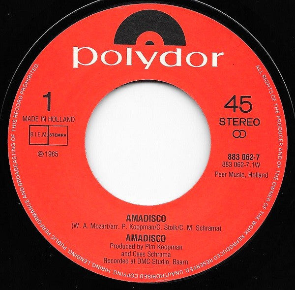 Amadisco : Amadisco (7", Single)