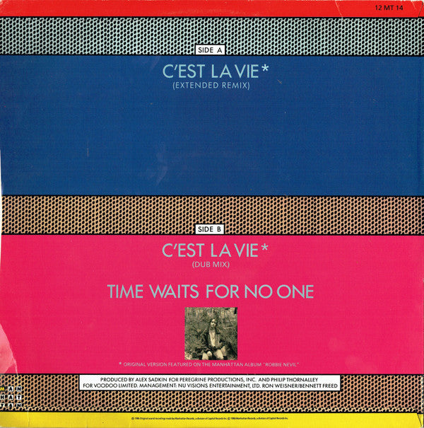 Robbie Nevil : C'Est La Vie (12",45 RPM)