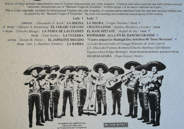 Mariachi Vargas de Tecalitlán : Mariachis En Acapulco! (LP,Compilation)