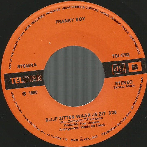 Franky Boy (2) : De Kreten-Kraker (7",45 RPM,Single)