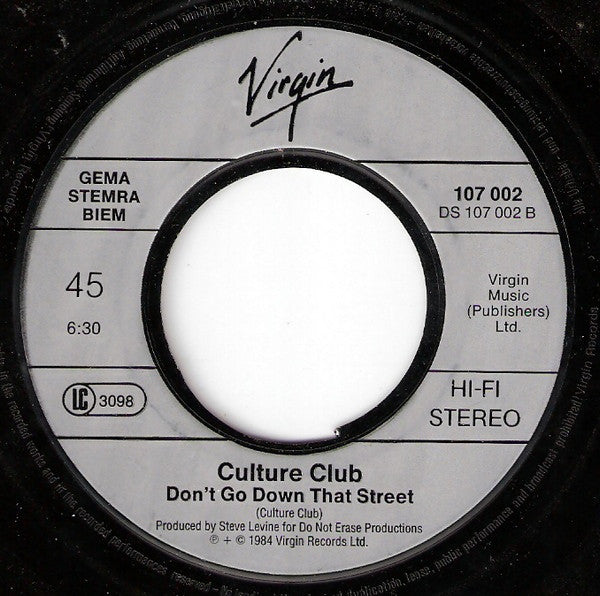 Culture Club : The Medal Song (7",Single,45 RPM)