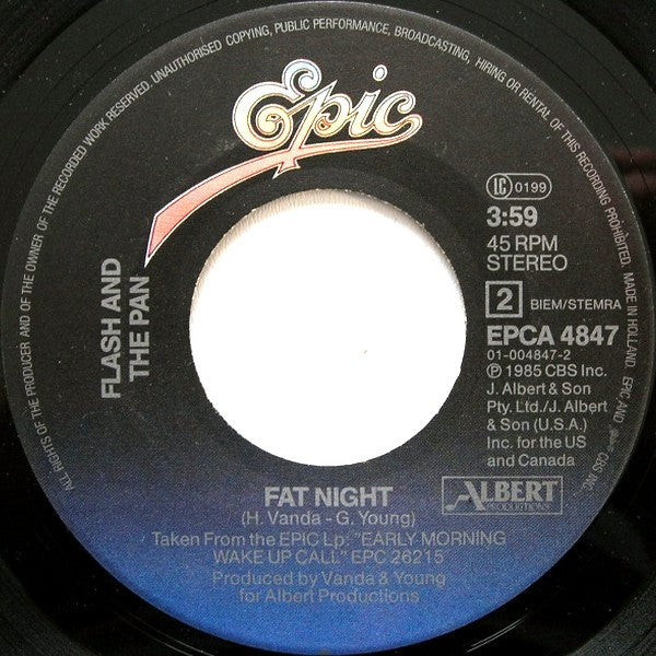 Flash & The Pan : Midnight Man (7",45 RPM,Single)