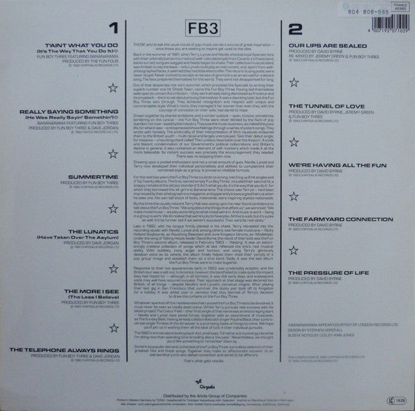 Fun Boy Three : The Best Of Fun Boy Three (LP,Compilation)