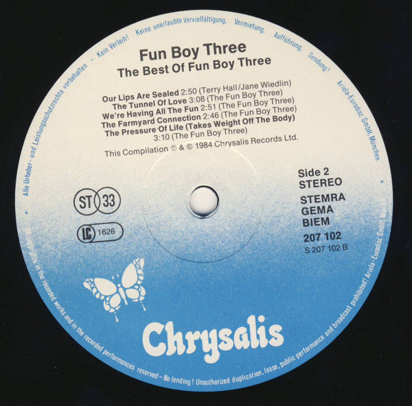 Fun Boy Three : The Best Of Fun Boy Three (LP,Compilation)