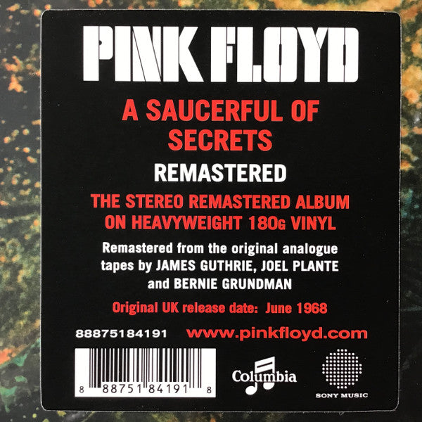 Pink Floyd : A Saucerful Of Secrets (LP,Album,Reissue,Remastered,Stereo)