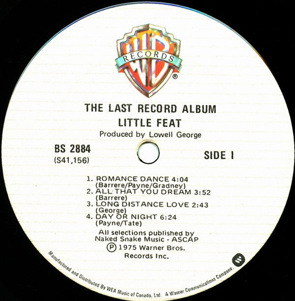Little Feat : The Last Record Album (LP,Album,Reissue)