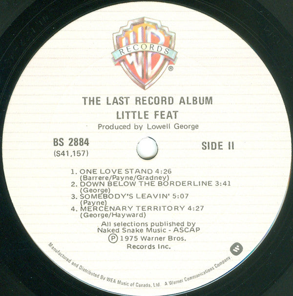 Little Feat : The Last Record Album (LP,Album,Reissue)