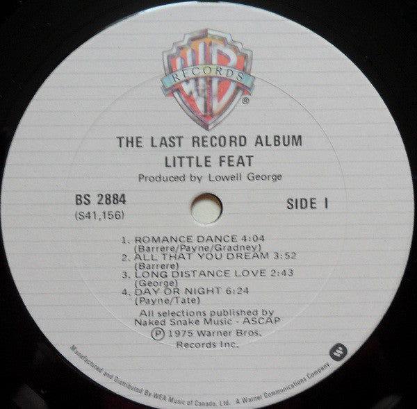 Little Feat : The Last Record Album (LP,Album,Reissue)