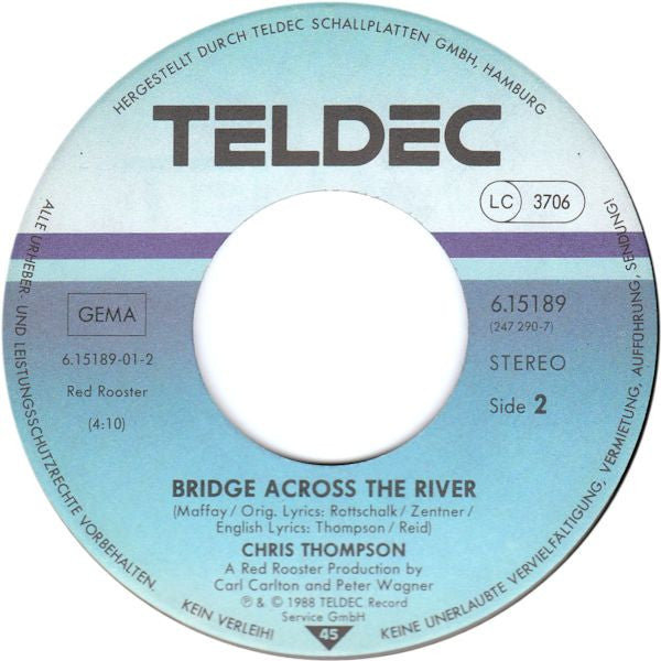 Chris Thompson : One Step At A Time (7",45 RPM)