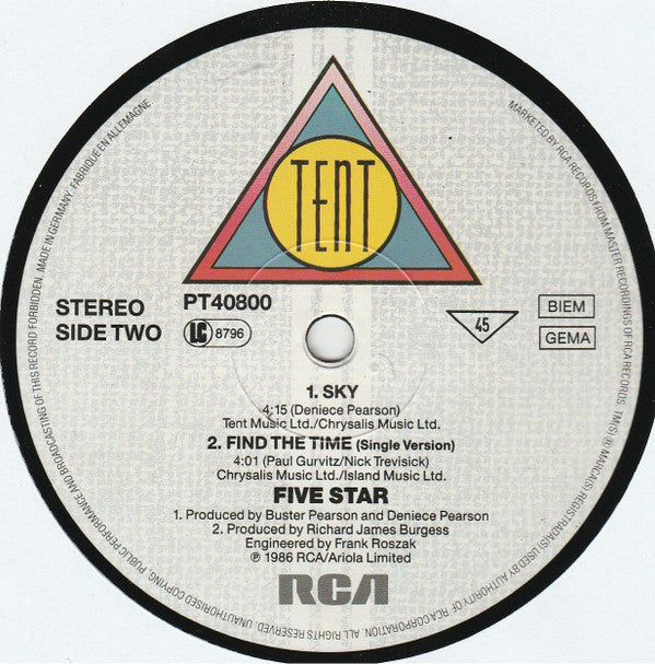 Five Star : Find The Time (12",Maxi-Single,45 RPM)