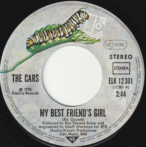 Cars, The : My Best Friend's Girl (7",45 RPM,Single,Stereo)