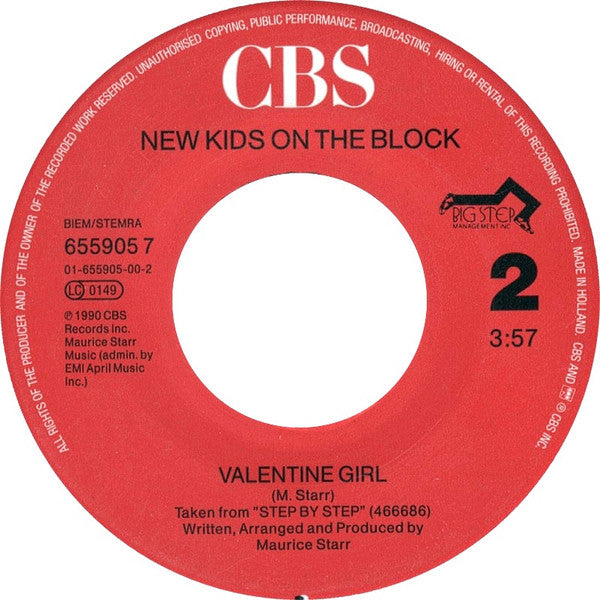 New Kids On The Block : Step By Step (7",45 RPM,Single)