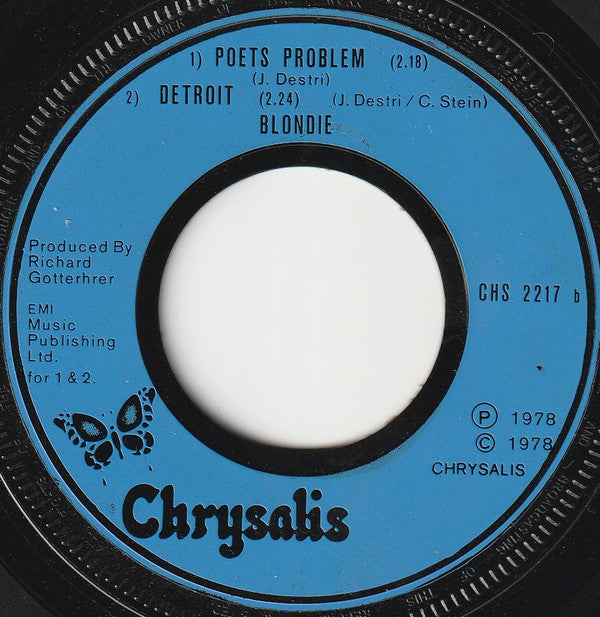 Blondie : (I'm Always Touched By Your) Presence Dear (7",45 RPM,Single,Misprint)