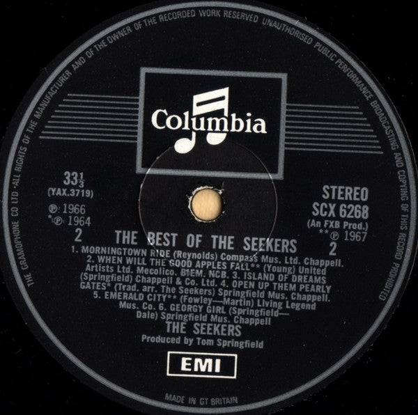 The Seekers : The Best Of The Seekers (LP, Comp)