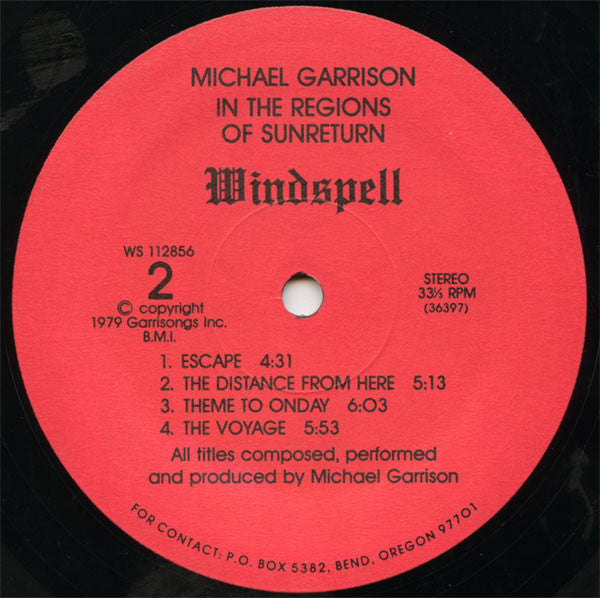 Michael Garrison : In The Regions Of Sunreturn (LP, Album)
