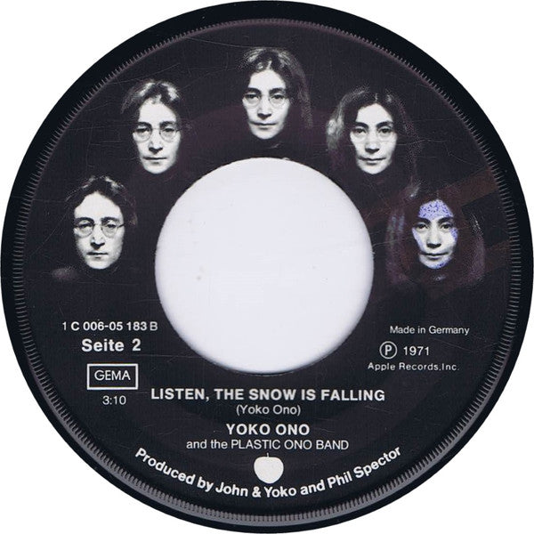 John Lennon & Yoko Ono And The Plastic Ono Band, The : Happy Xmas (War Is Over) (7",Single,45 RPM)