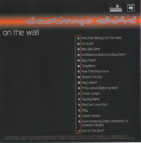 Destiny's Child : The Writing's On The Wall (Album)