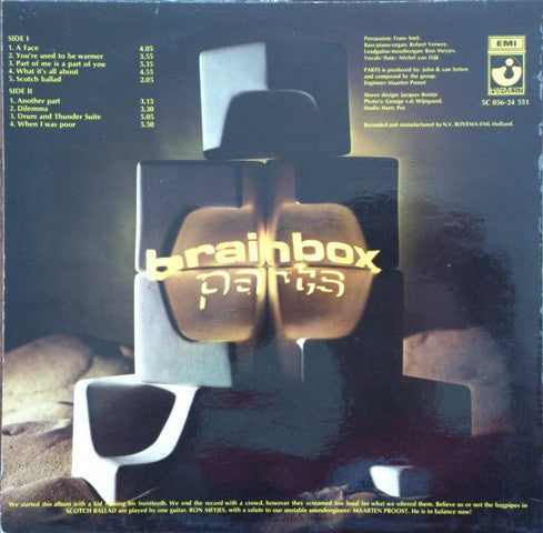 Brainbox (3) : Parts (LP,Album)