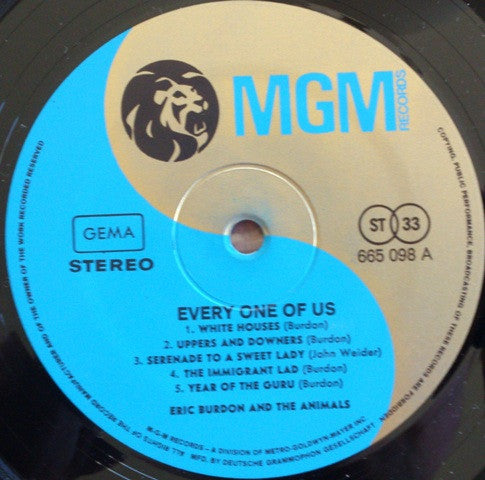 Eric Burdon & The Animals : Every One Of Us (LP,Album,Repress,Stereo)